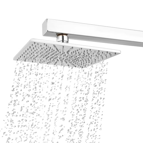 Image of SAM Shower Slim High Pressure Rainfall Showerhead Without Arm for bathroom (Soft Square, 6 * 6)