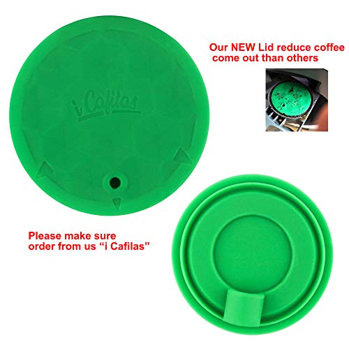 Cápsulas de café recarregáveis de aço inoxidável da i Cafilas com tampa creme, reutilizáveis, cápsul