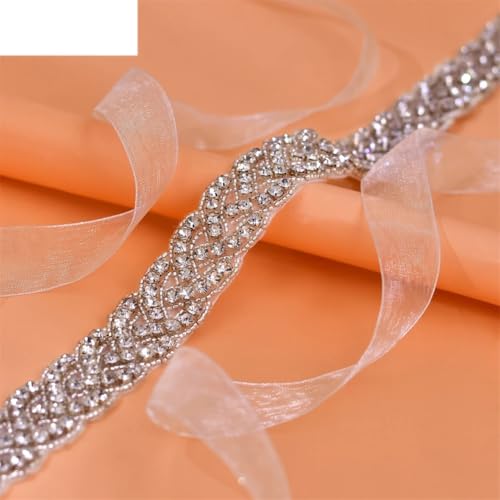 Wedding Bridal Sash Ribbon Rhinestones Belts For Formal Dress Belt Applique Accessories3