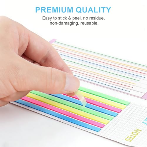 1600 PCS Mahjong Highlighter Strips Transparent Stickers miniatura 5
