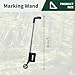 Lbraxyi Industrial Wheeled Marking Paint Wand Spray Paint Marking Wand Marking Applicator for Inverted Marking Paints Ideal for Surveyors Utility Locators Backyard Playing Fields, 34 inch, Black