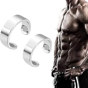 SHJI 2 STKS Nightime Mannen Therapeutische Magnetische Ring, Koperen Magneet Ringen Opening Verstelbare, Gezamenlijke…