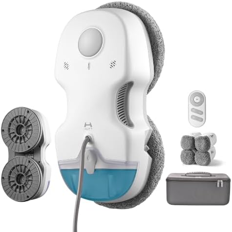 HUTT S7 Fensterputzroboter mit aktiver Sprühfunktion, 6500 Pa Saugkraft,
