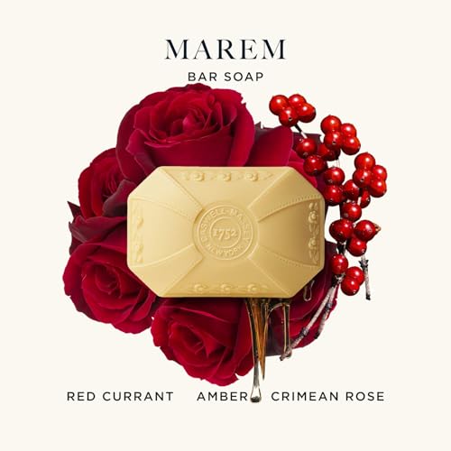 Image of Caswell-Massey Marem Natural Bar Soap for Women, Moisturizing Body Soap Bar for All Skin Types, Made with Essential Oils & Plant-Based Formula for Soft Skin, Made in USA, 3x3.5 oz Gift Set
