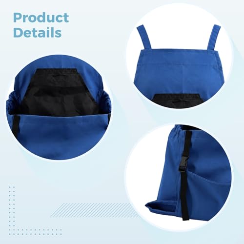 Delantal de cosecha azul para recolectar sin esfuerzo gracias a sus hebillas rápidas 6