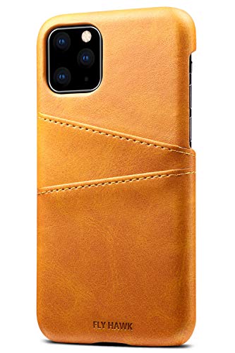 Wallet Case for iPhone 11 Pro Max, Slim PU Leather Back Case Cover Credit Card Holder, 6.5 inches, Khaki
