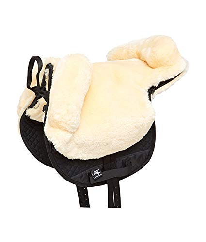Engel Sheepskin Lined Bareback Pad - English (Black Medical)
