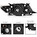 2PCS Headlights Assembly Set For 2009 2010 Toyota Corolla CE/XLE/LE/Base Replacement Bumperlight Headlamps Driver and Passenger Side Black Housing Amber Reflector Clear Lens TO2503183 TO2502182
