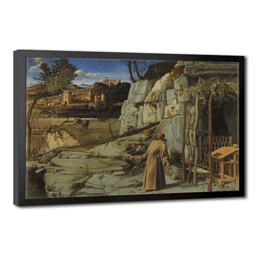 Toile Saint François désert Bellini tableau de maître