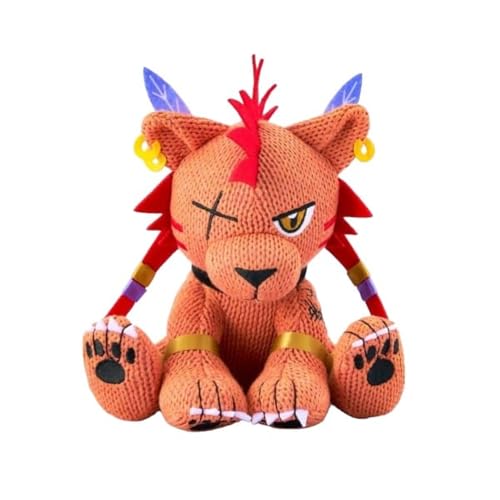 Square Enix Final Fantasy VII Remake - Red XIII, Peluche Oficial de Punto, Knitted Plush, 200mm