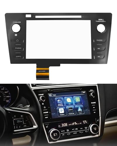 TepHnf Touch Screen Digitizer Radio Replacement for 2018 2019 Subaru Legacy & Outback 86471-AL65A 86471-AL68A 86471-AL65B 86471-AL66A with Phone Button