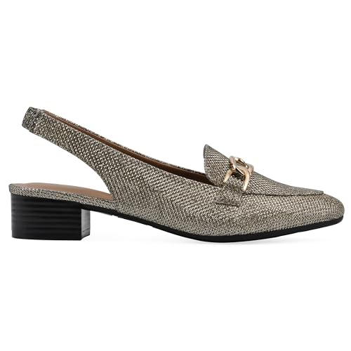 Image of WHITE MOUNTAIN Women's Boreal Low Block Loafer Heel