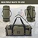 Large Duffle Bag for Travel - Men & Women, Foldable Gym Duffle Backpack, Heavy Duty Tactical Military Canvas Duffel Bags, Extra Big Carry On with Shoe Pockets, Waterproof (80L/103L)