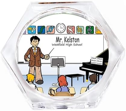 Personalized Teacher, Music - Male Drink Coaster Gift image 5