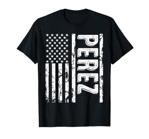 Perez Last Name Funny Surname Team Perez Family Reunion T-Shirt, Men, Black, Large