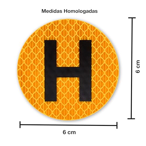 Miniatura 6 de Pack X2 Señal H Para Pegar Por Dentro Del Parabrisas - Pegatina Vehiculo Historico Homologada En España Para Uso Interior Exterior Reflectante Coche Y Moto - Distintivo Vehiculo Historico