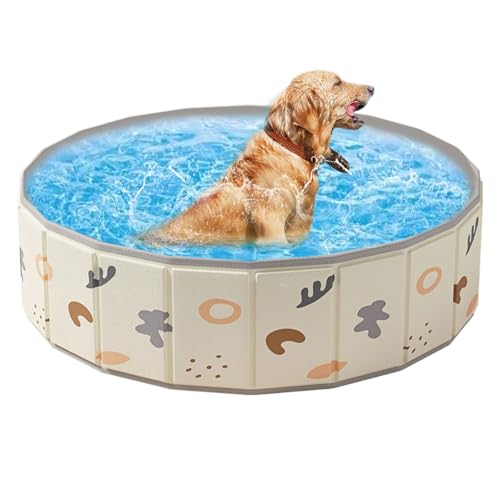 Klappbarer Hundepool,Faltbare Hundebadewanne - rutschfeste Badewanne & Planschbecken Für Drinnen & Draußen, Sommer Wasserspiel & Gartenspaß