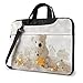15.6 Inch Funda Bandolera Maletín para Portátil Maletín de Hombro para Negocio Viaje Juguete del Oso Polar Rrint