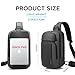 BANGE Large Sling Bag for Men, Waterproof Crossbody Backpack for Men, Fashion Shoulder bags with Pad Compartment