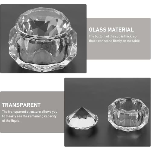 Contenedor de cristal para mezcla de líquido de uñas miniatura 7