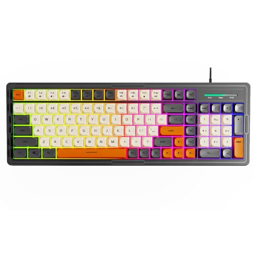 Clavier mécanique ergonomique étanche et rétroéclairé pour ordinateur fixe - 7