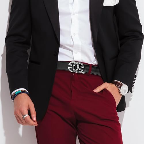 Real 1.5" Cowhide Genuine Leather Ratchet Belt Men Trim-to-Fit Executive Gift3