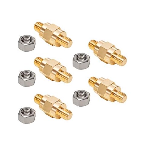 Side Post Battery Terminal Bolt Compatible with GM and Other Accessories to Battery,Standard Battery Post Stud Extender Screws 3/8 16 Stud Bolts,Pack of 5 Cover