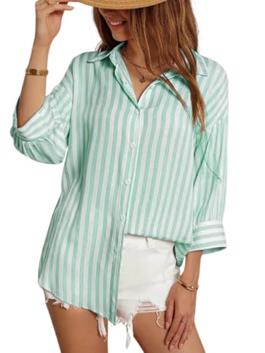 Image of IndoPrimo Striped Western Shirt for Women | Oversized Stylish Shirt Tops for Women