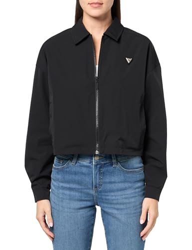 GUESS Women's Eco Aurélie Zip Jacket, Jet Black