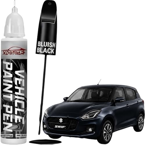 Image of XDOTOAR Car Touch Up Paint for Maruti Suzuki Swift Bluish Black (ZJ3) | 2K Paint Technology | Exact Color Match | Car Scratch Repair Paint Pen | Automotive Touch Up Paint | Quick Drying | Rust Protection | 18ml
