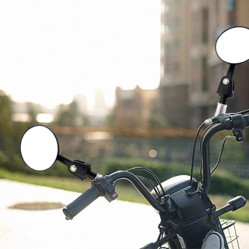 Retrovisores para scooter con visión ajustable completa kit de espejos de manillar para moto y ATV 2