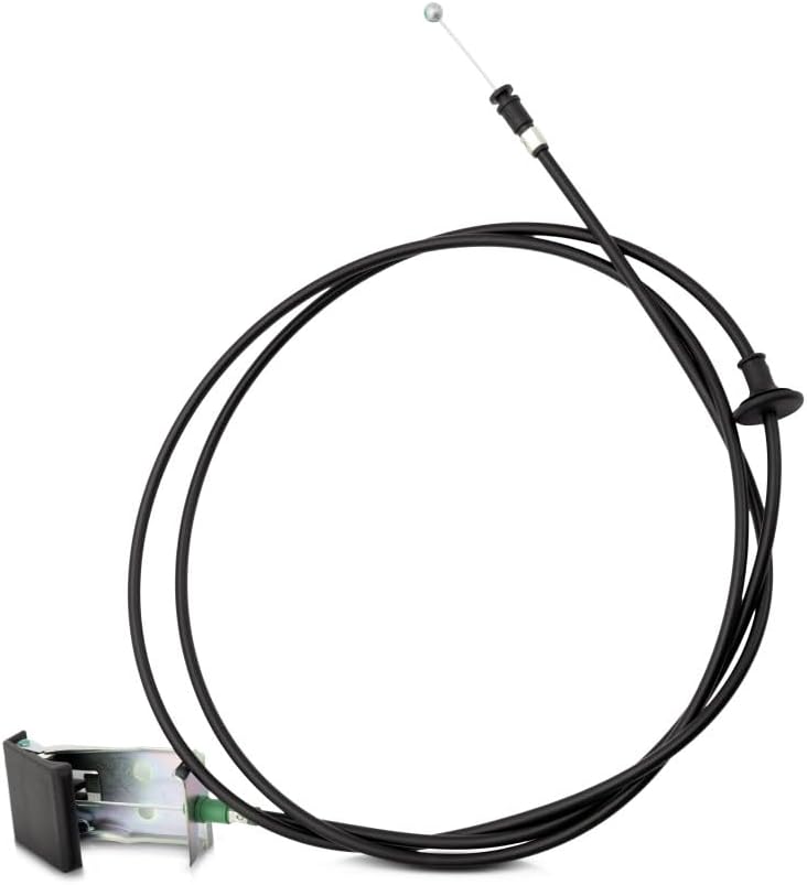KarParts360 For Hummer H3 2006 07 08 09 2010 Hood Release Cable | Black | Plastic/Metal | With Handle | Replacement For 25854190