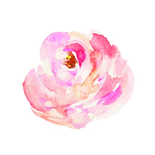 Watercolor Peony - Peach 01-3 Inch Wide Printed Decal - For Macbook, Laptops, Tablets And More!