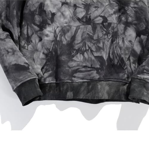 Tie Dye Hoodies for Men 100% Cotton Heavyweight Fleece Unisex Long Sleeve Sweatshirts with Pocket3