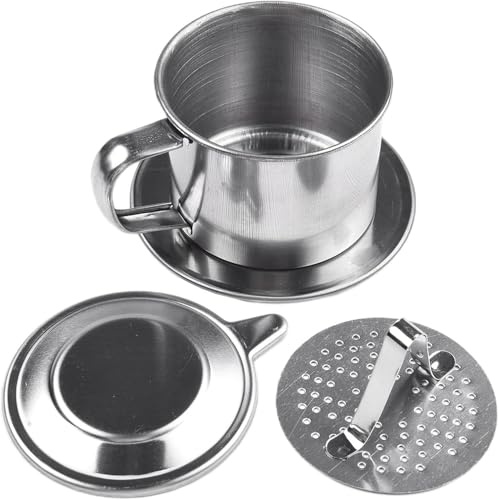 Image of 8Q Vietnamese Coffee Filter, Traditional Coffee Drip Cup for Authentic Brewing, Featuring 220ml Capacity and Durable Design, Perfect for Use at Home, Travel, or Office Brewing Needs