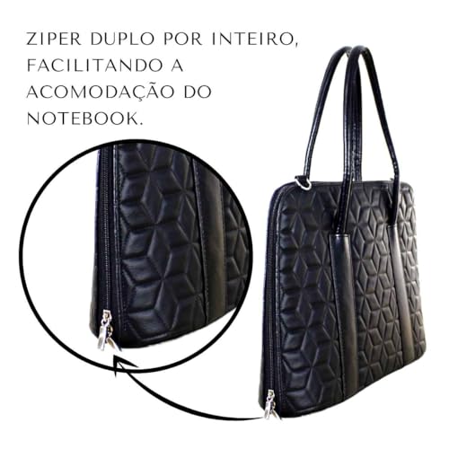 Bolsa Pasta Para Notebook Feminina Maleta Executiva Premium Elegante Para Ate 15,6” (PREM-PR)