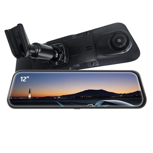 Pelsee Bracket for 12‘’ Mirror Dash Cam Rear View Dash Camera Mount(P12 Pro/P12 Plus/S12 Pro),...