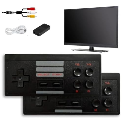 Image of 2025 New TV GamingExtreme Mini Plug and Play Wireless Game Box HD 1080p | 8 Bit Retro Games for Kids | TV Retro Video Game for Kids 620, Black