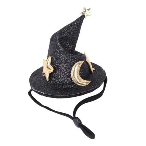 Sombreros para mascotas para animales pequeños,Mini sombrero de hámster | Sombrero del mago de los hurones | Sombrero pequeño creativo y para mascotas con correa elástica ajustable para la barbilla pa