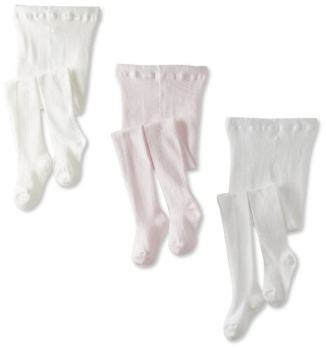 Country Kids Little Girls' Cotton Pellerine Tights 3 Pair