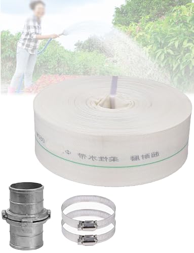 Manguera de retrolavado para piscina, manguera de descarga plana de PVC de 2 pulgadas para transferencia de agua, bomba de sumidero, filtro de piscina, drenaje de estanque, riego de jardín