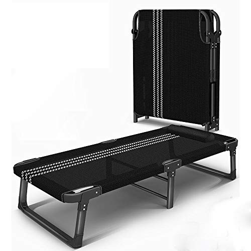 Lit de camping pliant et robuste avec structure simple pliable de luxe pour terrasse