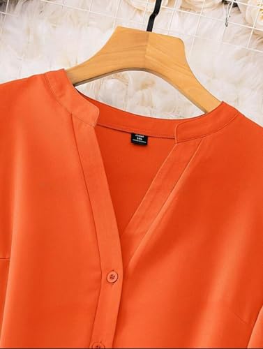 Image of Gufrina Women's Rayon Top with 3 /4th Sleeves Mandarin Collar Neck Solid Pattern A Line Style Knee-Length and Regular Fit