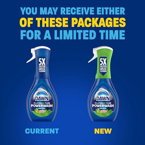 Image of Dawn Powerwash Gain Original Dish Spray, Liquid Dish Soap, Dish Soap Refill, , 1 Starter Kit + 3 Refills, 64 Fl Oz Total (16 fl oz /bottle)