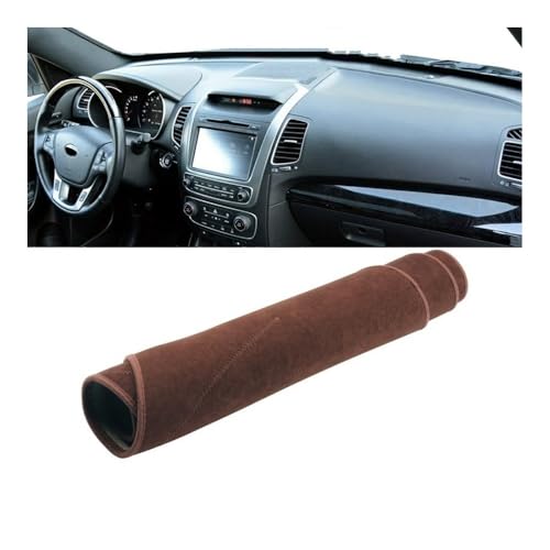 Tapis de tableau de bord pour Kia Sorento 2 XM 2013 conduite à gauche version A rouge
