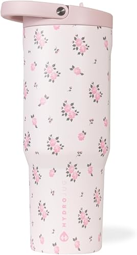 Miniatura 23 de HydroJug Sport Botella de acero inoxidable con popote, aislada al vacío, de 40 onzas, a prueba de fugas, diseño ergonómico, reutilizable, apta para