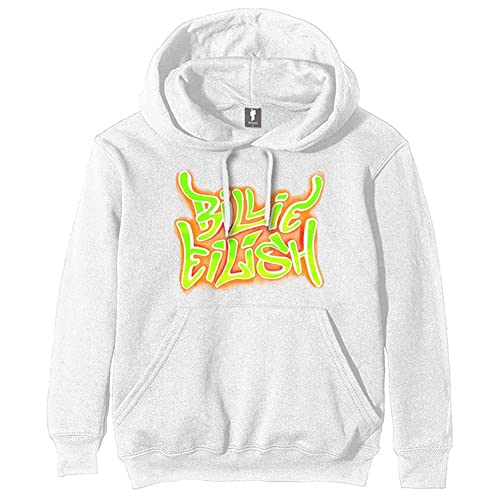 Sweat-shirt à capuche Billie Eilish pull oversize flammes logo Blohsh