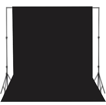 Boltove 8FTX12FT Black Backdrop Background Rod Pocket for Photography Backdrop,Photoshoot Background,Video production, Home Decoration,Weddings, Narties, Newborns, Product photography, Screen Video Recording, Curtain