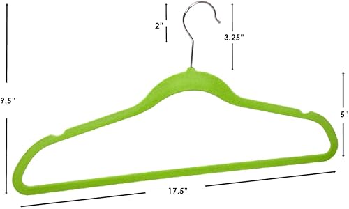 Miniatura 7 de PAQUETE 10 PERCHAS DE TERCIOPELO VERDE