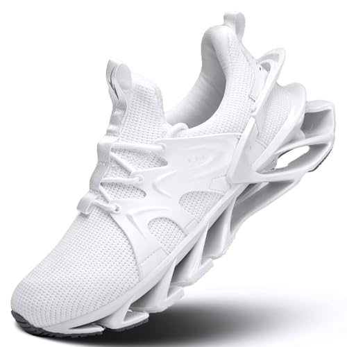 Men's Trail Runners Fashion Sneakers Breathable Mesh Running Shoes Blade Non Slip Casual Athletic Walking Shoes